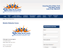 Tablet Screenshot of fiveboroughsins.com